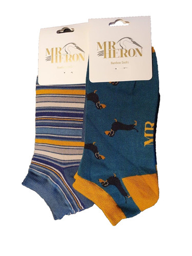 Heron mens dachshund socks - mr,