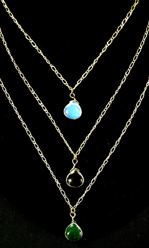 Designer necklace turquoise - necklace,