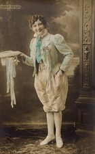 Postcard Zuyder Zee Annie Braddon British Musical Ballet 1897 Woman In Turquoise