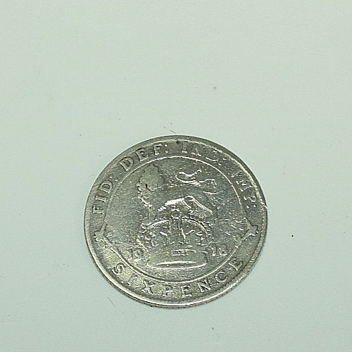 1918 king george sixpence - king, v