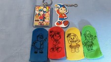 Noddy finger puppets and key