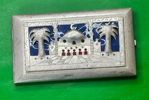 Wwii trench art cigarette - cigarette, case