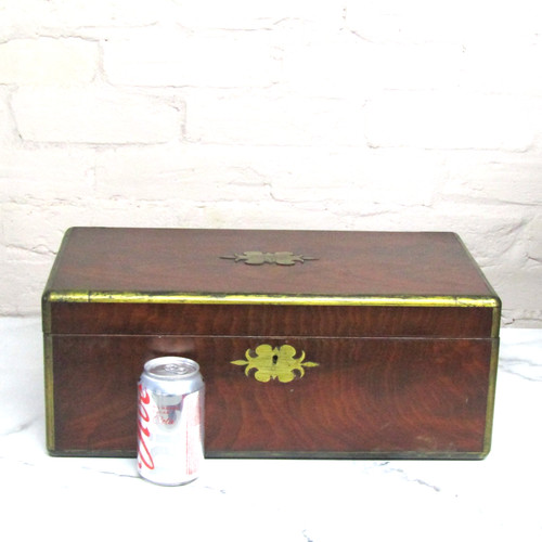 Victorian mahogany writing - mahogany,