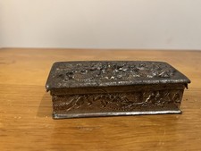 Antique Japanese Chinese Metal Box Art Deco For Jewellery Trinket Chest Treasure