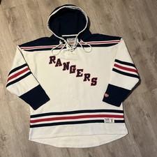 Old Time Hockey NY Rangers Heavyweight Hoodie - Lace-Up - Men’s Size XXL-  NHL