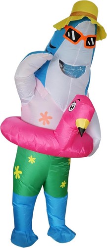 Inflatable funny shark - inflatable,