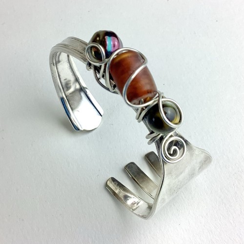 Artisan cuff fork bracelet - artisan,
