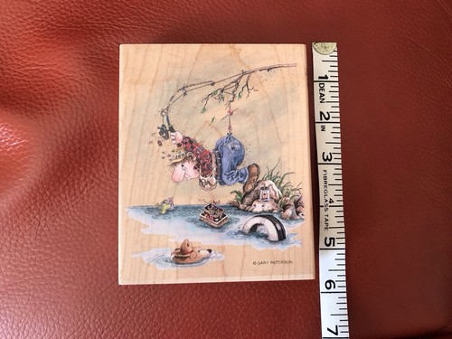 Large wooden rubber stamp - wooden,