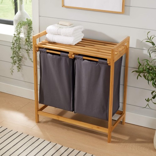 Bamboo laundry basket - laundry, with
