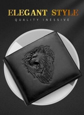 Wallet Men 3D Embossed Lion
