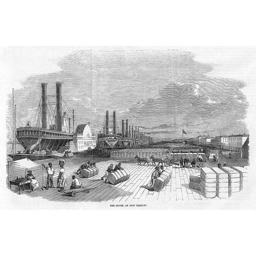 New orleans offloading cotton - new,