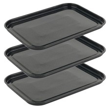 Salter Baking Tray 3 Pack 36cm Vitreous Enamel Coated Steel Oven Pan PFAS-Free