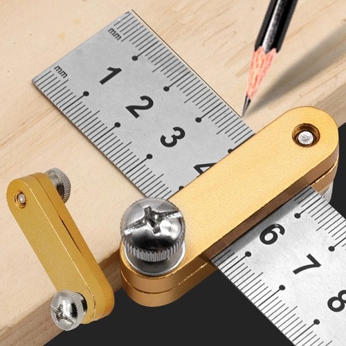 Steel ruler positioning - positioning, block