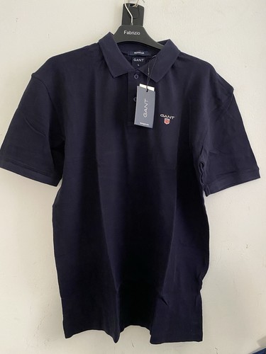 Gant men polo shirt navy - gant,