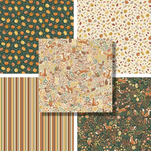 Hello autumn cotton fabric - hello,