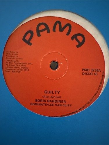 Boris gardiner guilty vinyl - boris,