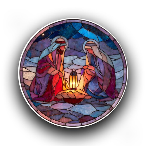 Religious nativity scene - scene, v4