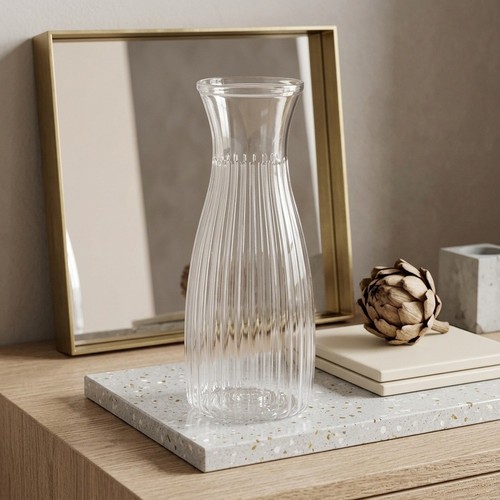 Clear plastic flower pot - clear,