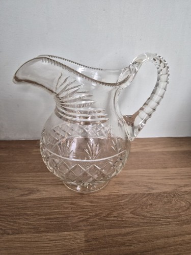 Antique victorian cut - cut, glass