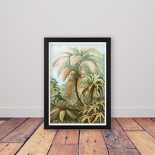 Framed Vintage Jungle Ferns by
