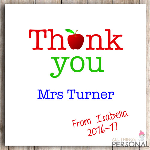 Personalised christmas thank - personalised,