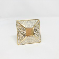 Brass Moroccan White Gold