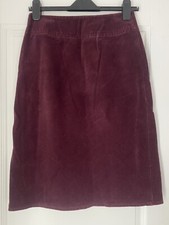 Oasis dark purple velvet long skirt size 8