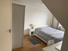 Habitat White Leather Bed