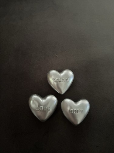 Three small heart shaped - small,