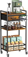 4-Tier Coffee Bar Cart with