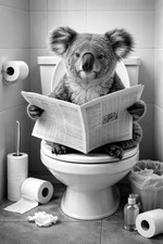 Koala Bear Funny Toilet