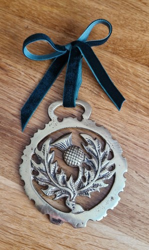 Vintage scottish thistle horse - scottish,