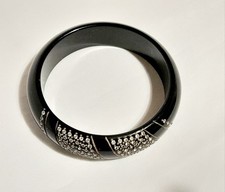 Vintage Bakelite Black Bangle