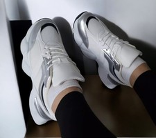 Women white silver - silver, chunky