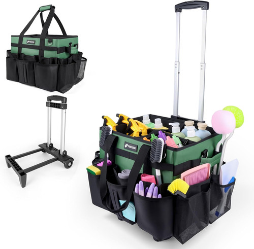 Large rolling cleaning caddy - large,