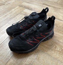 Salomon XT Rush 2 Trainers Shoes UK 5.5 Low Top Pull Cord Closure Black & Red
