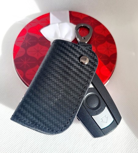 Bmw button key - button, leather