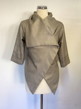 YORKSHIRE DESIGNER LISA JAYNE DANN SILVER GREY 3/4 SLEEVED  JACKET SIZE 10