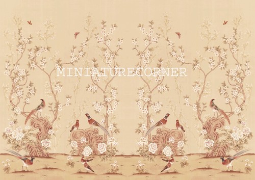 Dolls house wallpaper mural - wallpaper,