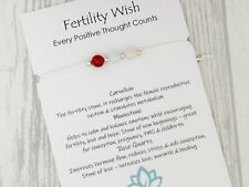 Fertility Wish Bracelet Gemstone Pregnancy Conceive IVF Positive Gift Baby