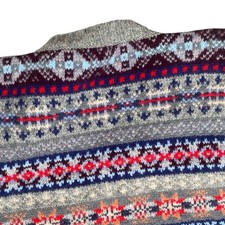 Jamieson's 40's Style Wool Shetland Fairisle Sleeveless Jumper Size 40 . b72. *
