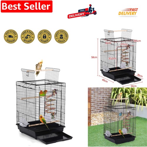 Open top bird cage 40 - open,