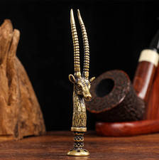 Golden Carving Deer Smoking