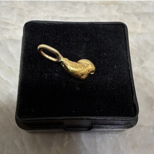 22k yellow gold - gold, asymmetrical