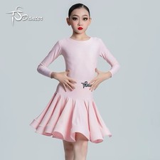 Girls Pink Latin Dance Dress