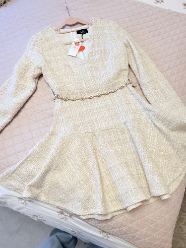 Cider dress cream boucle tweed - cider,