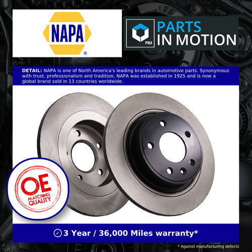 Brake discs pair solid - 2x,