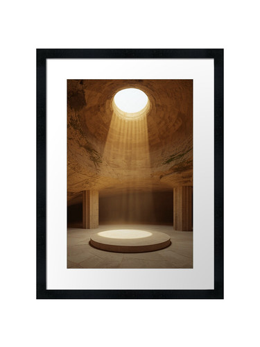 The silent atrium framed wall - silent,