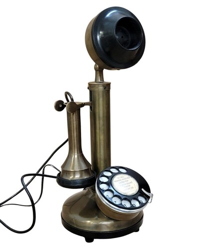 Brass candlestick landline - brass,