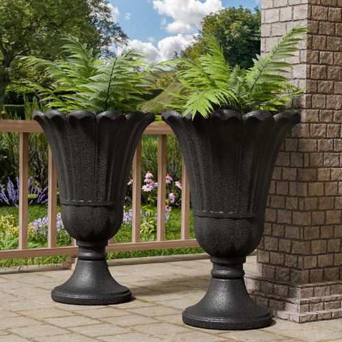 Tall plastic urn - 23.6",